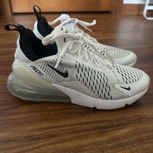 Nike Air Max 270 White and Black Sneakers